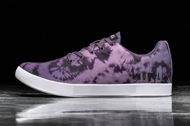 Nobull Tie-Dye Canvas Women's Trainers Purple | Australia (PW4936)